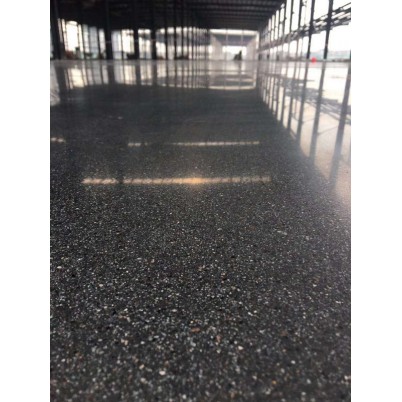 顺德美的6万平方项目原色j金刚砂+固化剂现场效果图